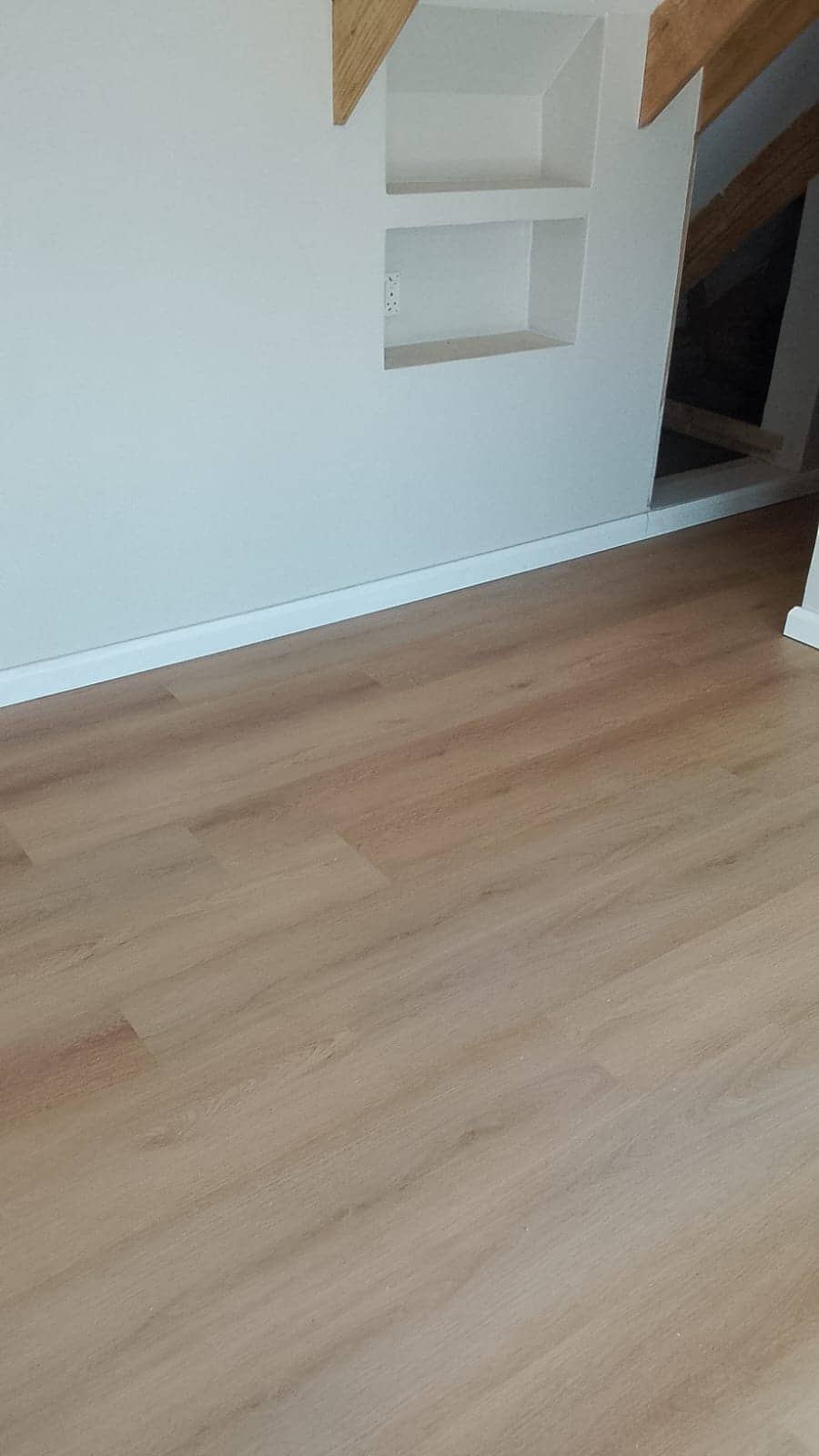 Finished timber-look floor and skirting